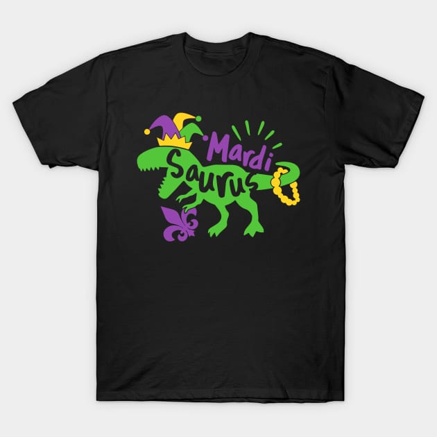 Boy Mardi Gras Dinosaur Costume Parade Outfit for Kids T-Shirt by D'store Hesti Production